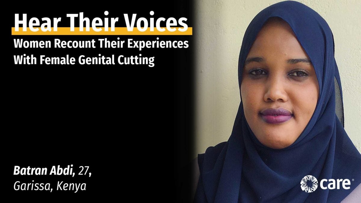 Des femmes racontent leurs expériences avec l'excision génitale