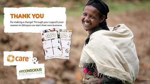 Merci d'avoir fait un changement! Grâce à votre soutien, les femmes pauvres d'Éthiopie peuvent créer leur propre entreprise.