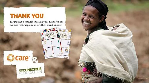 ¡Gracias por hacer un cambio! Gracias a su apoyo, las mujeres pobres de Etiopía pueden iniciar su propio negocio.