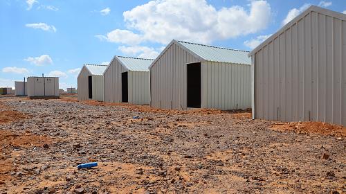 Shelters at village 6, on rocky grounds. Photo: Adel Sarkozi/CARE