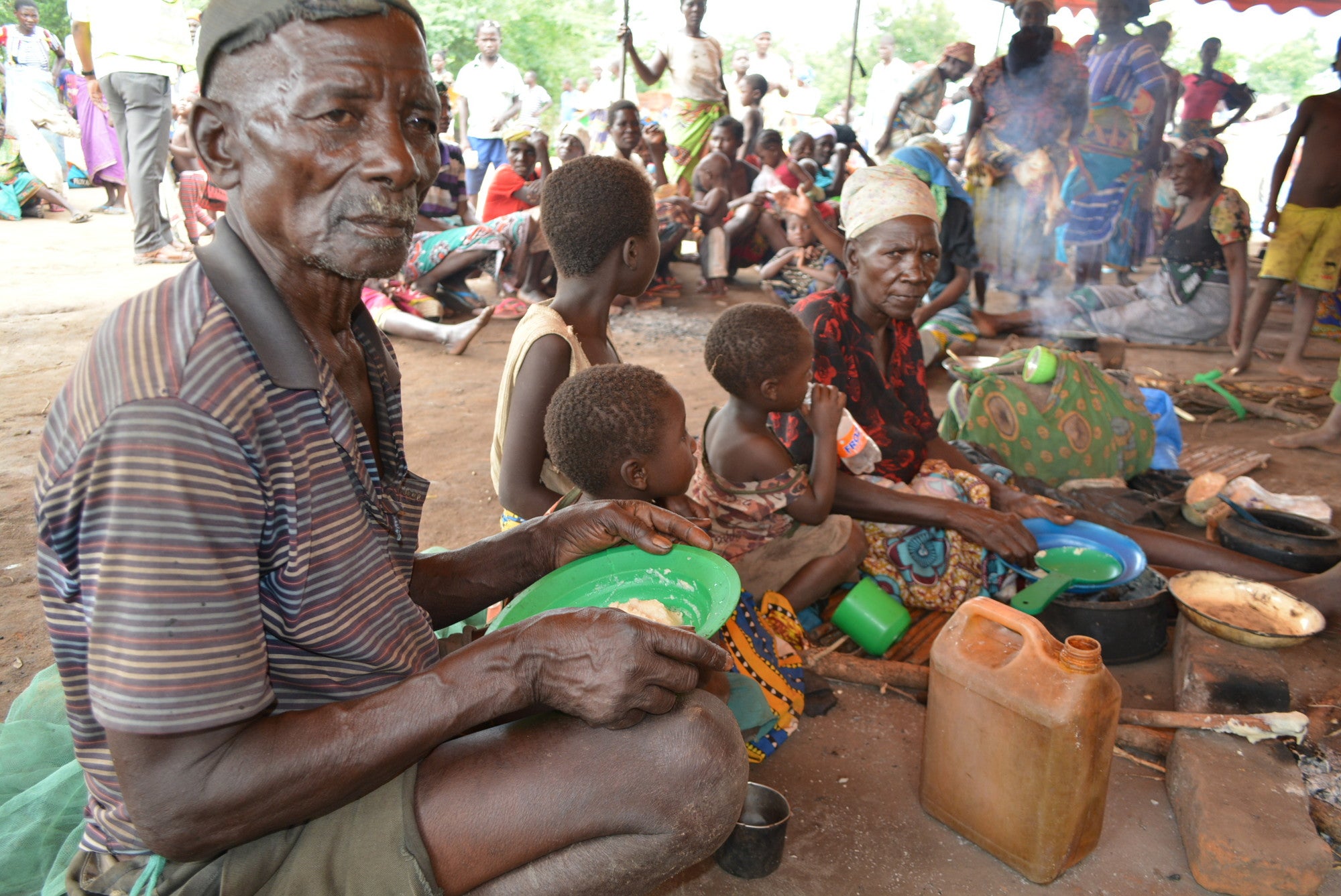 Flooding caused by Cyclone Idai forced Dimingu Nyoka to flee his village with his wife and three grandchildren.