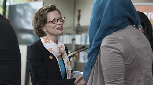 Michelle Nunn at the  CARE National Conference held at the Mead Center for American Theatre in Washington, D.C. on Monday, May 22, 2017. Carey Wagner/CARE