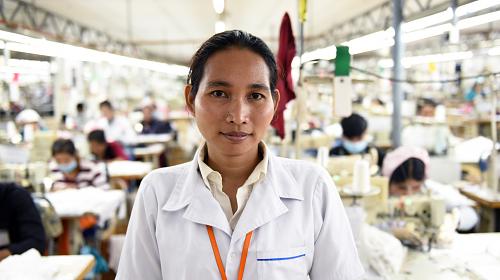 “As the factory nurse, I've seen many inappropriate actions. Men say they are just joking, however, I still feel it’s wrong.” Maly, Cambodia. Credit: CARE