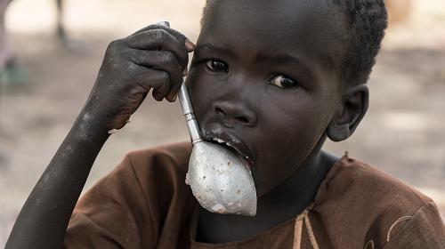 After over two years of fighting, one of the biggest challenges now facing South Sudan is lack of food with one in three people not having enough to eat. Credit: Lucy Beck/CARE