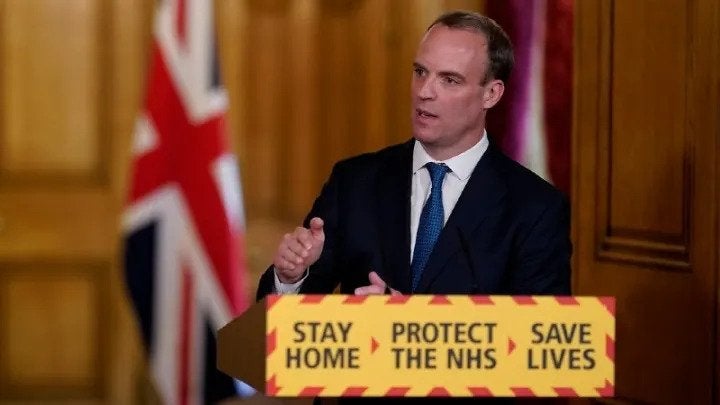 U.K. Foreign Secretary Dominic Raab. Photo by: Andrew Parsons / No 10 Downing Street / CC BY-NC-ND