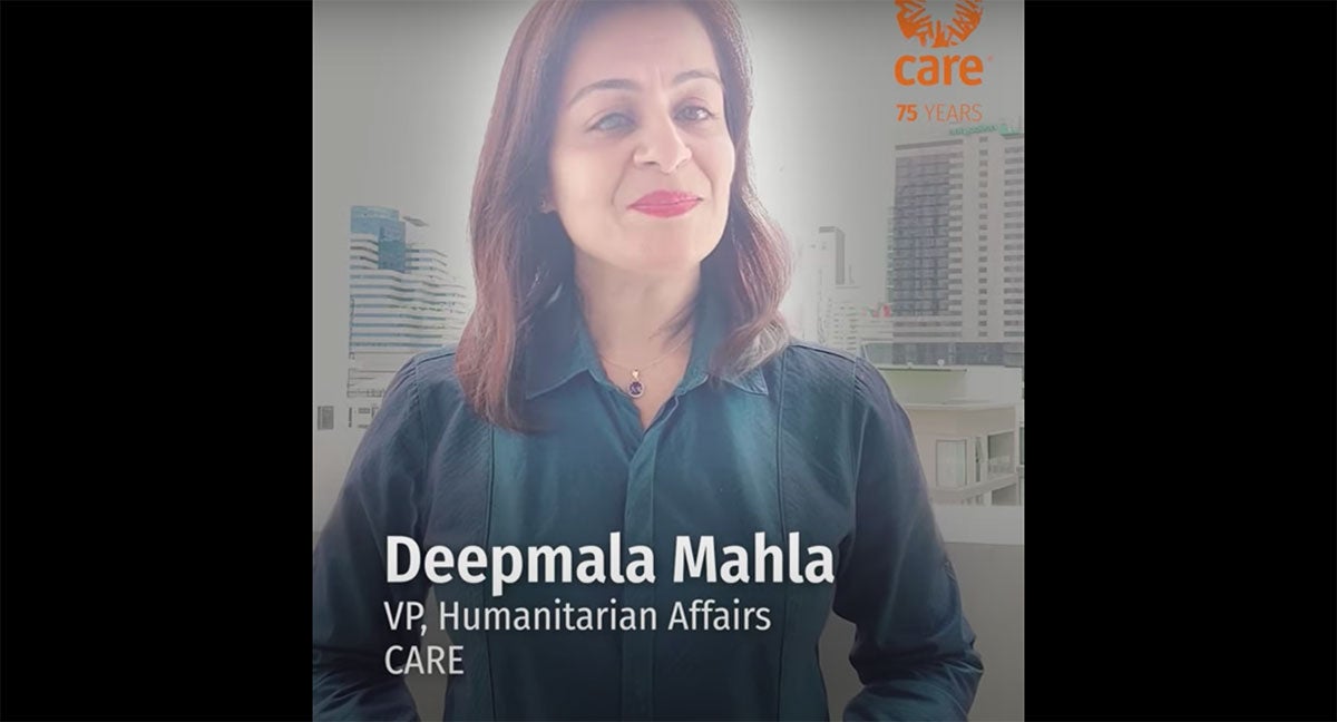 A video thumbnail of Deepmala Mahla providing an update on COVID-19 in India.