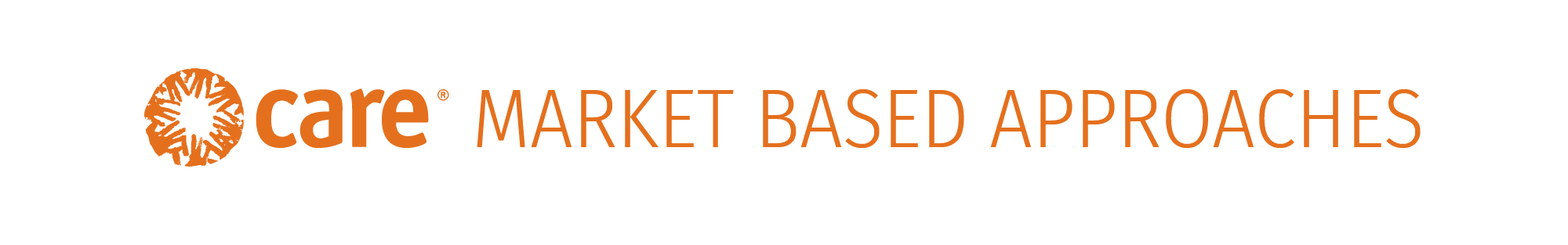 Logotipo de enfoques basados ​​en el mercado de CARE