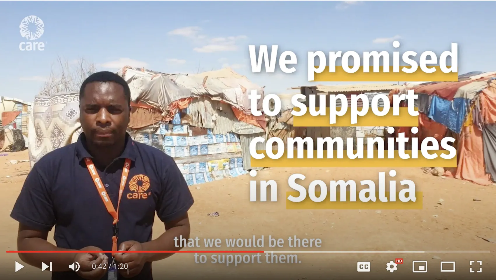 Captura de tela de vídeo da Somália