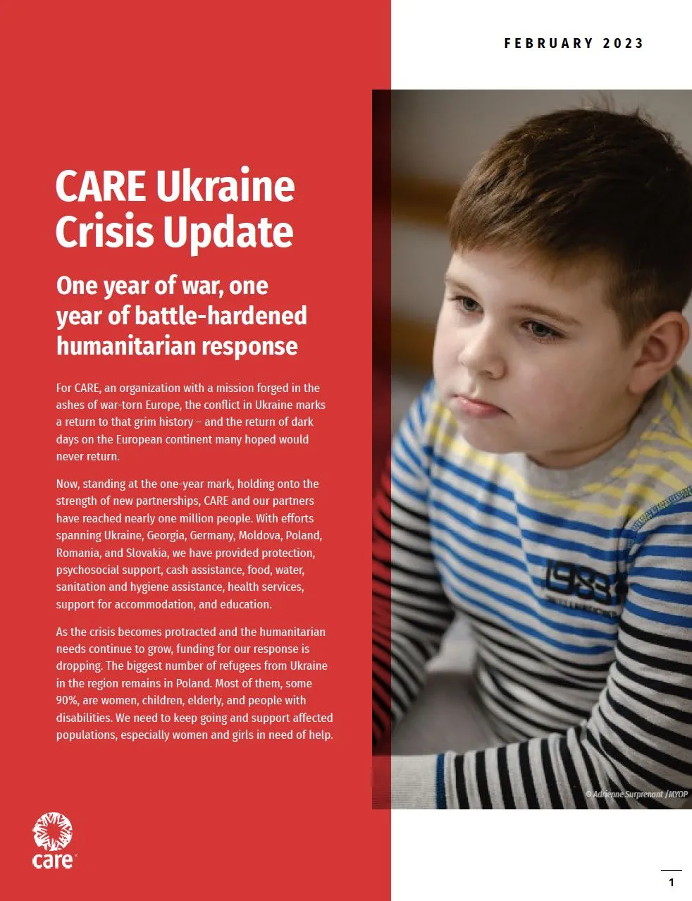 Ukraine Crisis Update February 20, 2023 CARE