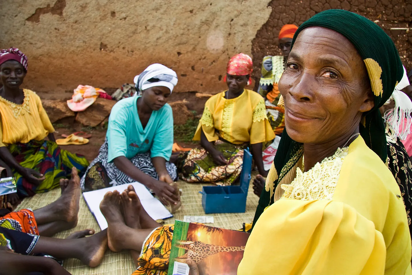 Women in a VSLA group in Burundi