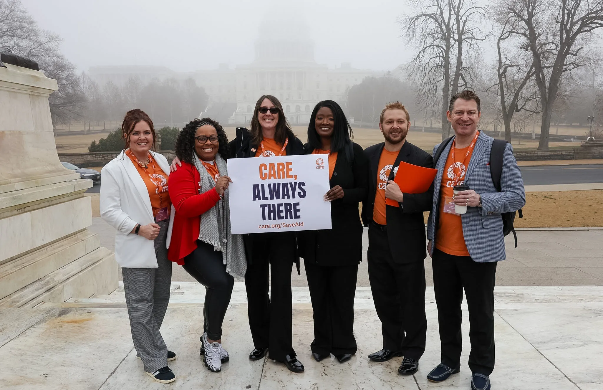 Group of CARE advocates on Capitol Hill.