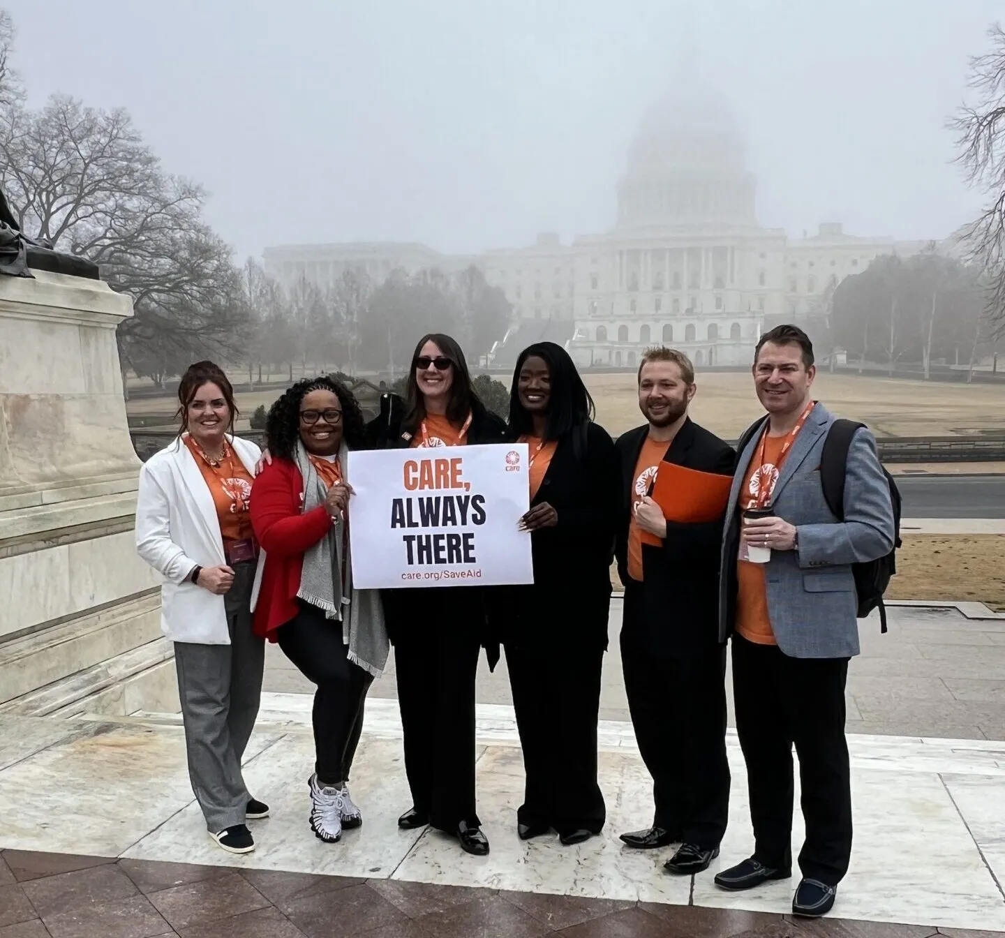 Group of CARE advocates on Capitol Hill.